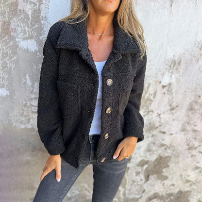 🍂Herbst-Specials🍂Warme Jacke mit Revers für Frauen