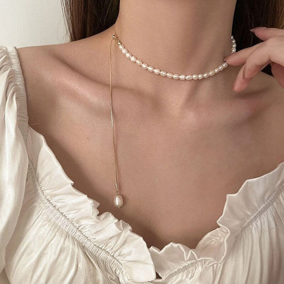 Golden Dream Retro Pearl Necklace