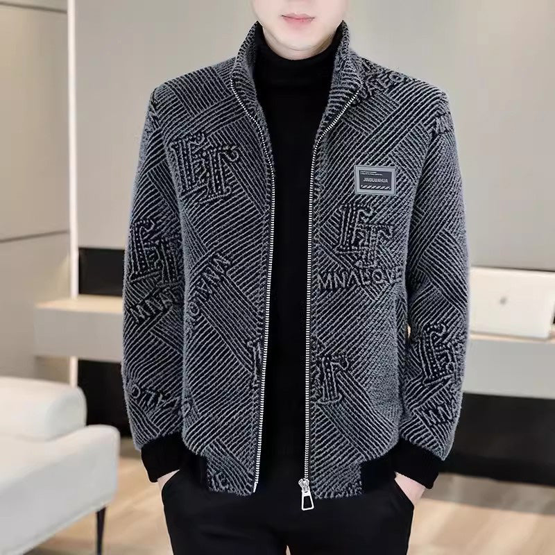 [Bestes Geschenk für Ihn] Modische warme und lässige Stehkragenjacke für Männer