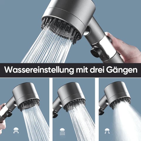 PowerMax Hochdruck-Duschkopf: Multifunktionale Wellness-Dusche