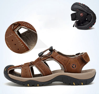 Bequeme Outdoor-Strandschuhe aus Leder