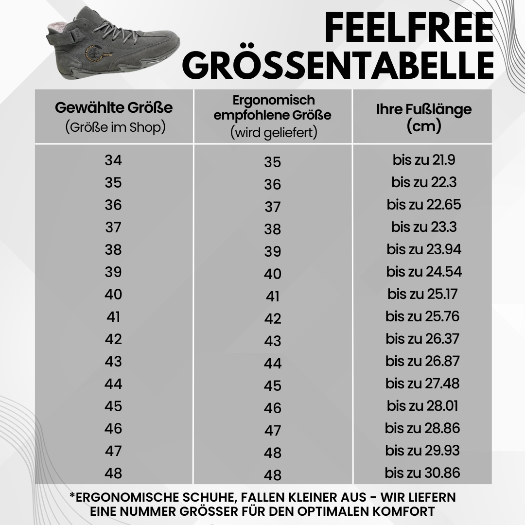 FeelFree – ergonomischer, wasserdichter & schmerzlindernder Barfußschuh für Herbst und Winter