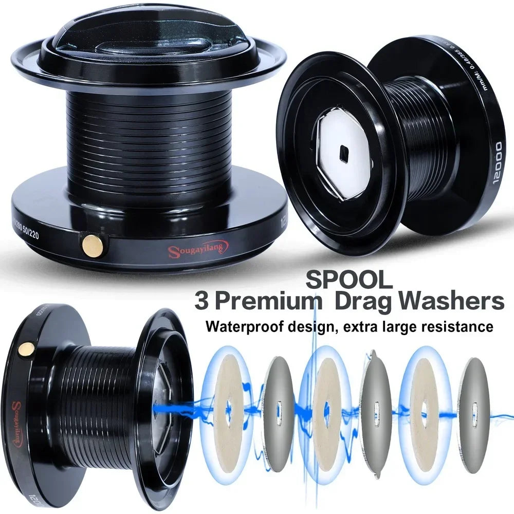 Sougayilang 9000-12000 Full Metal Spool