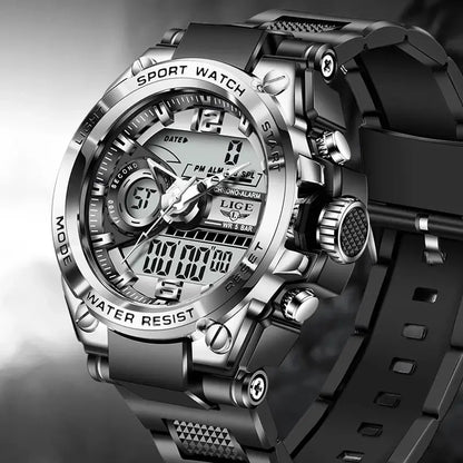 Men Military Watch Digital 50m Waterproof