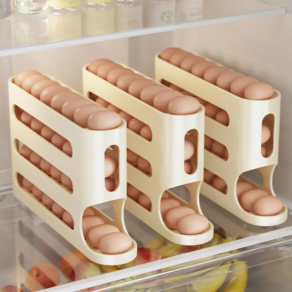 Automatic Rolling Egg Organizer