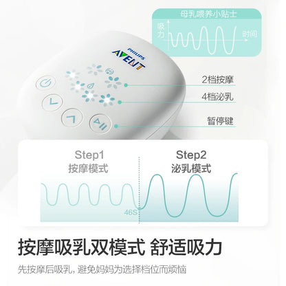 PHILIPS AVENT unilateral automatic breast pump portable Intelligent massage lactation Petal massage pad imitate baby suck