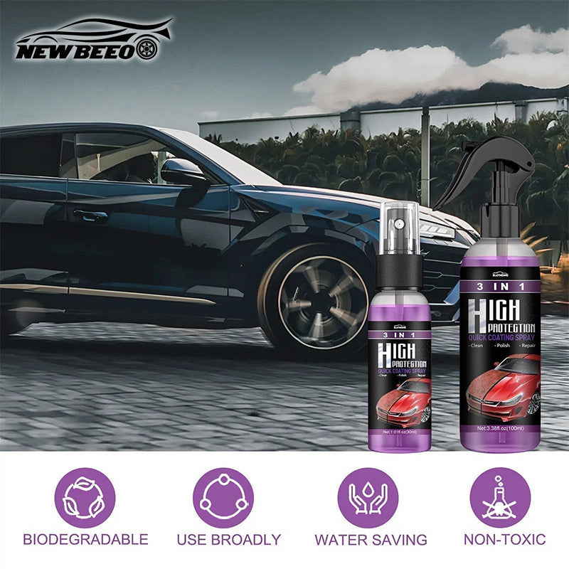 3-in-1-Polierspray für Auto und Keramik🔥🔥Mehr kaufen, mehr bekommen!