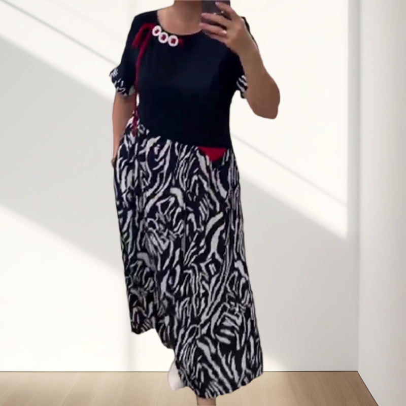 💥61% Rabat💃Lässiges Patchwork-Kleid für Frauen