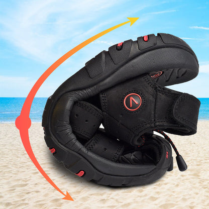 Bequeme Outdoor-Strandschuhe aus Leder